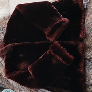 Authentic mouton fur coat